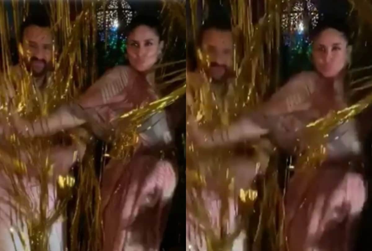 Saif Ali Khan Birthday Kareena Kapoor share video Baby Bump flaunt