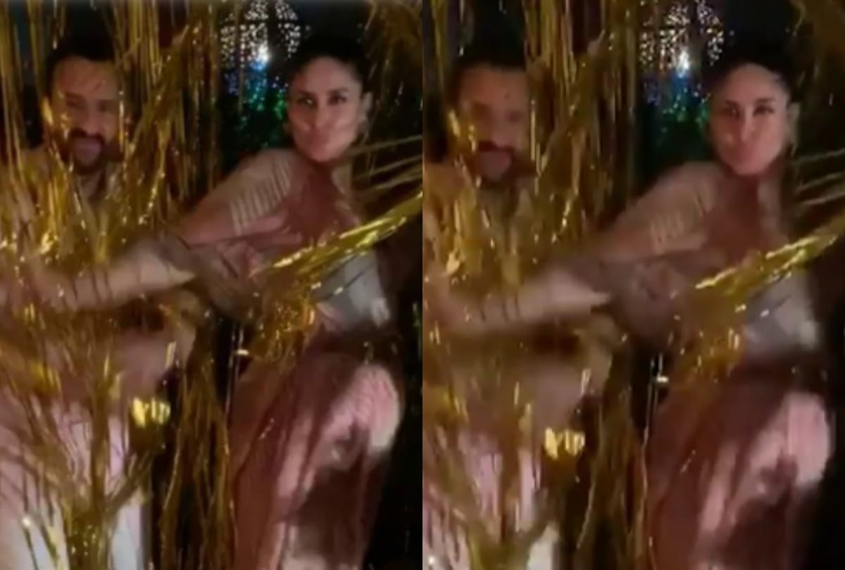 Saif Ali Khan Birthday Kareena Kapoor share video Baby Bump flaunt