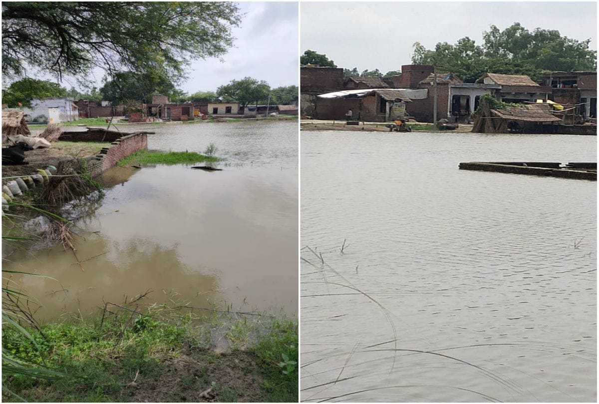 Medium Flood In Ganga River Kachla Ghat Alert By Irrigation Department