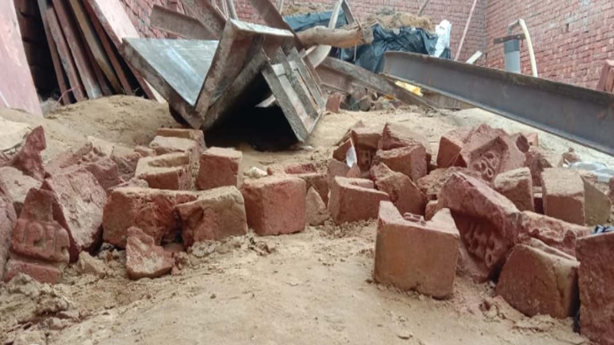 Two houses collapsed due to rain in Saharanpur Gangoh, five injured