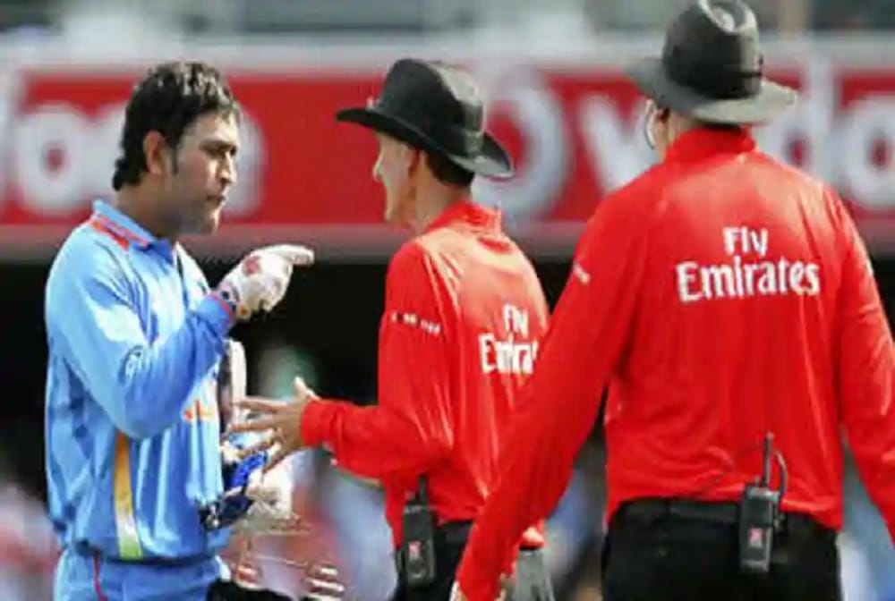 When Captain Cool ms dhoni lost his cool on the field