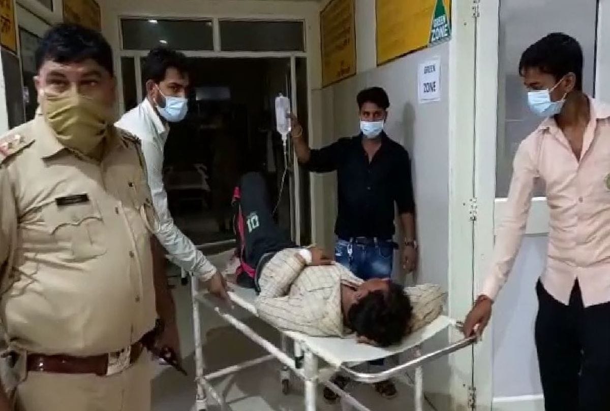 Firozabad Police Encounter With Miscreantes One Arrest Injured Bullelt