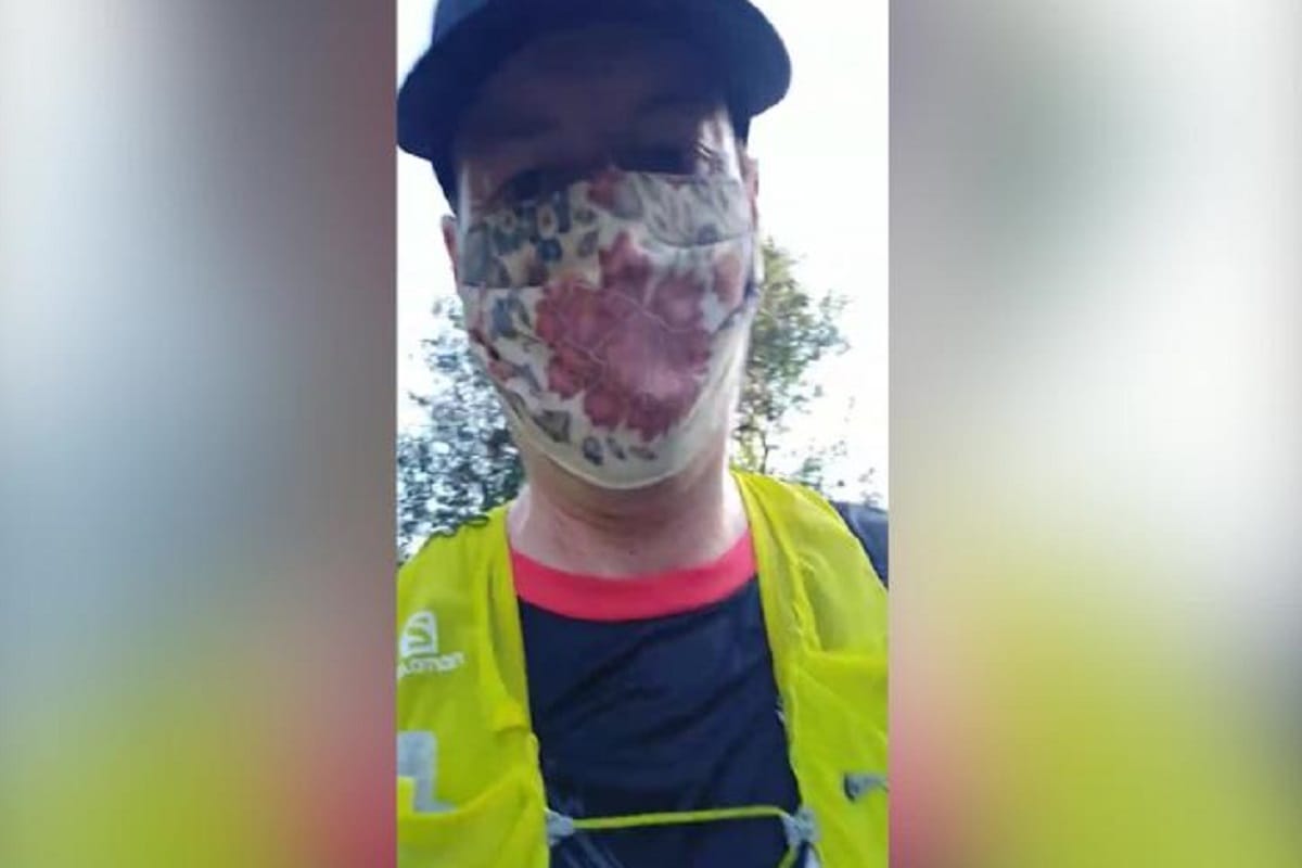 England doctor runs 22 miles in a face mask to prove that they are safe, as oxygen levels did not drop