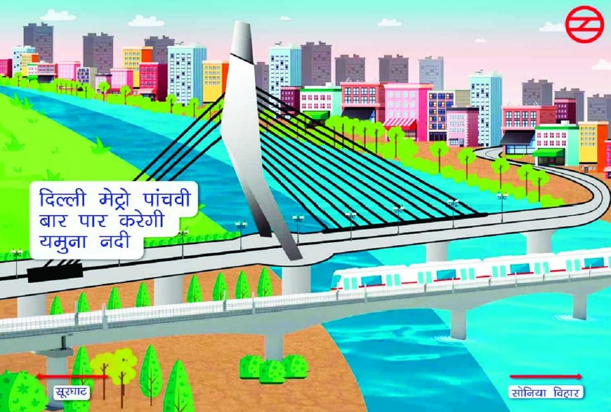 Construction of fifth bridge of Metro on Yamuna begins