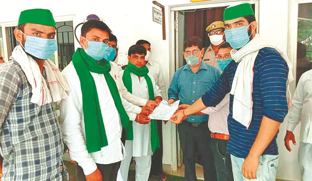 BHAKIYU gave memorandum to withdraw contract farming ordinance