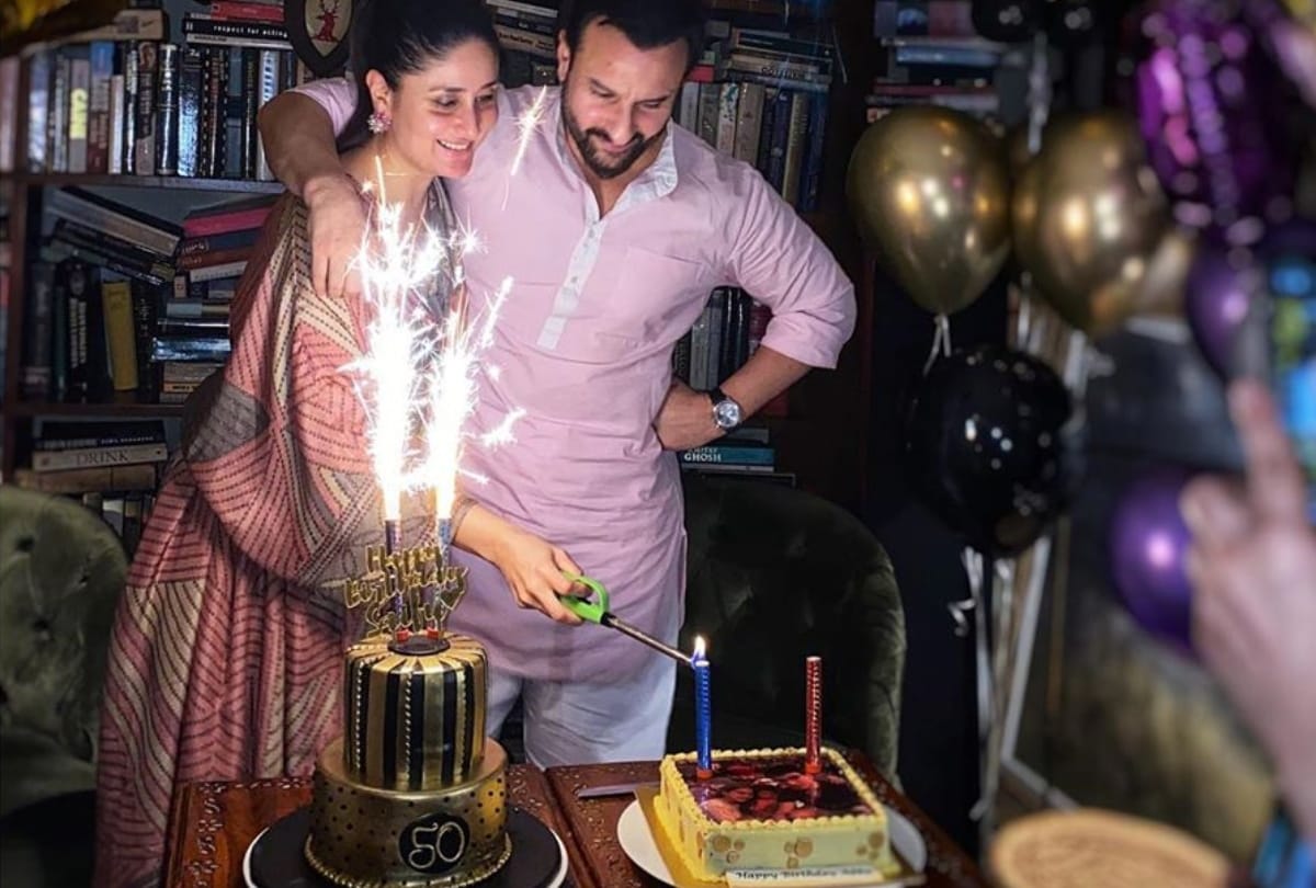 kareena kapoor celebrate saif 50th birthday in pink grey kaftan price can also surprised you
