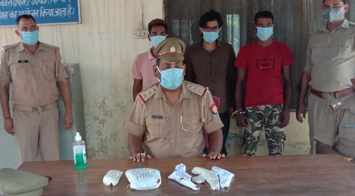 the three robbers are arrested by police in encounter