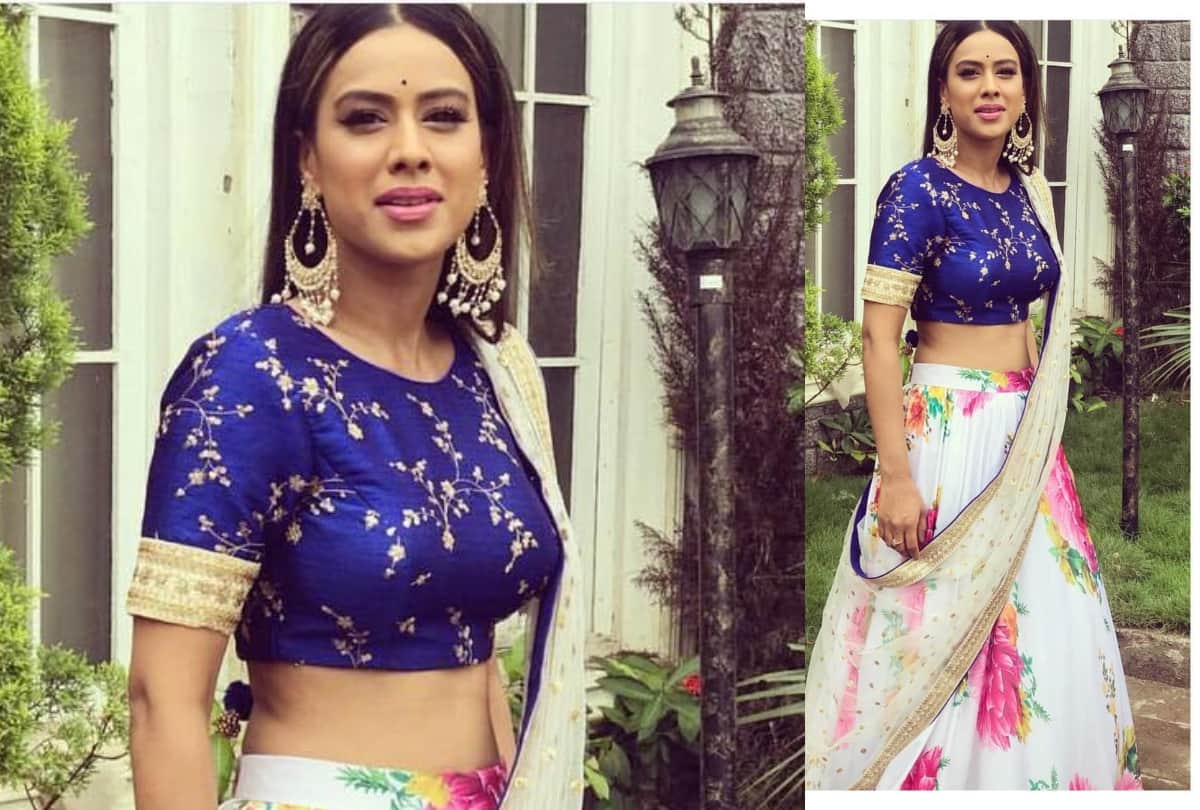 nia sharma wear floral lehenga copied karisma kapoor