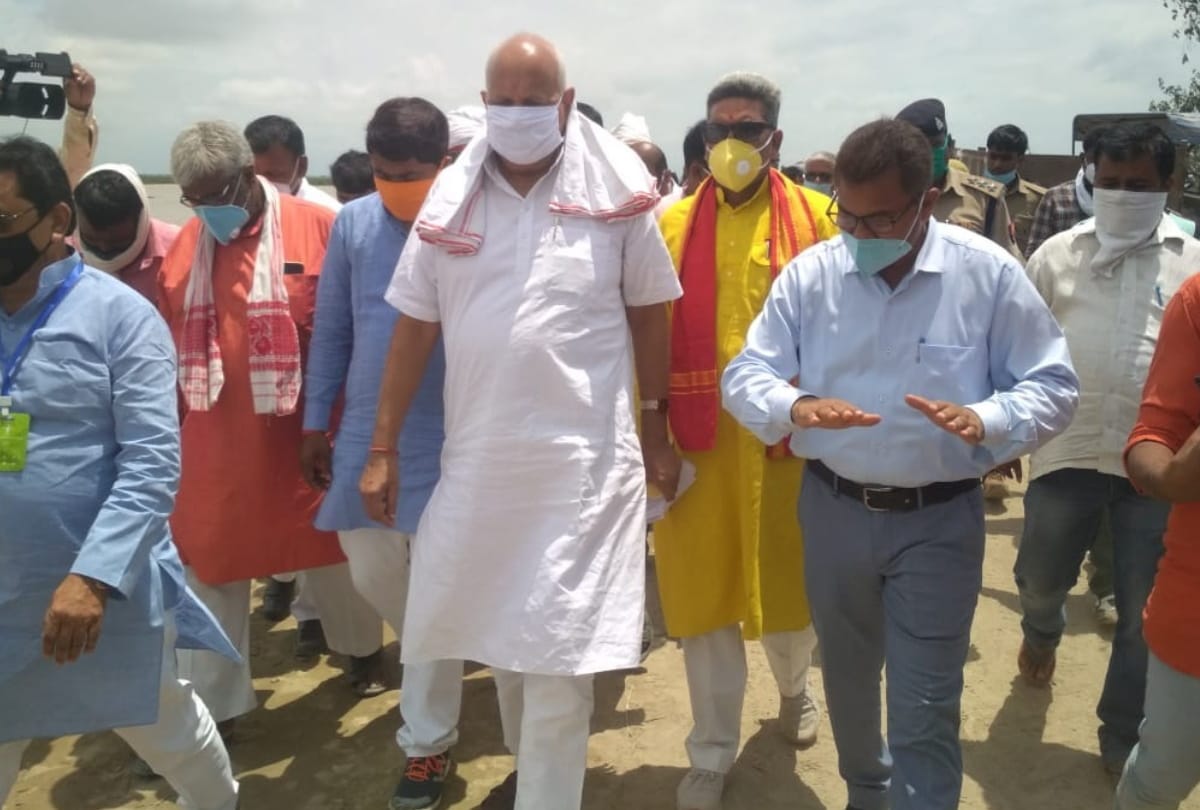 Agriculture Minister Surya Pratap Shahi inspected AP and Narwajot Dam in Kushinagar