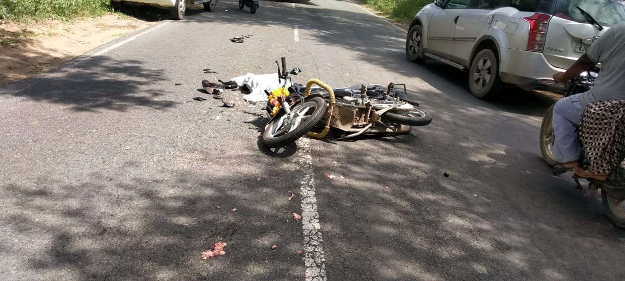 the truck hit the young man to death