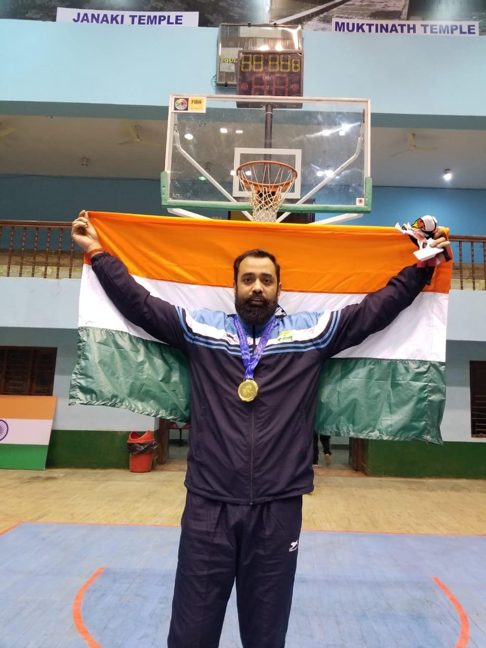 Vishesh Bhriguvanshi of varanasi again became captain of Indian basketball team