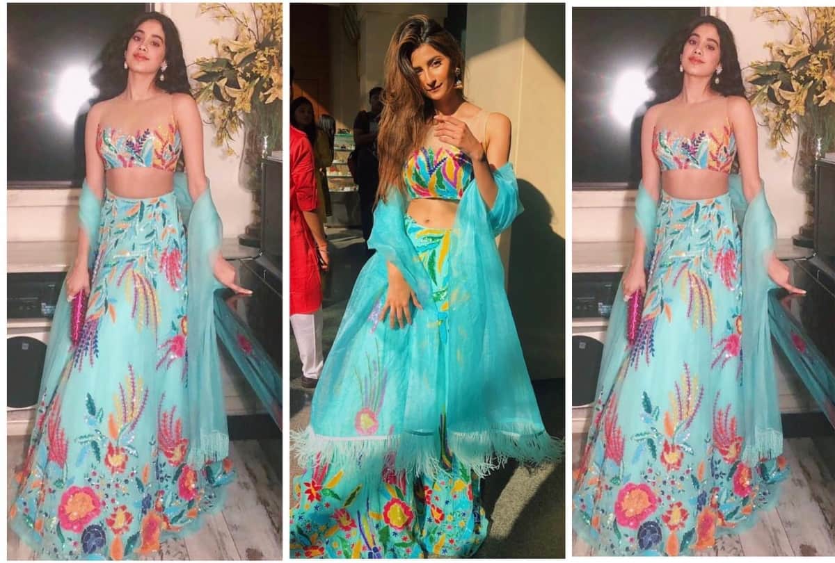 shweta tiwari daughter palak tiwari copied janhvi kapoor lehenga made by sabysachi