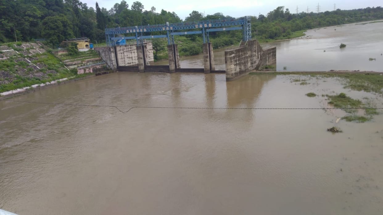 Two turbines run, increased water in river, power generation also increased