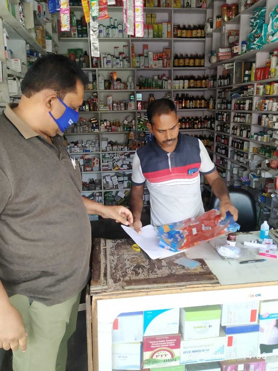 Medical store was running without license, drug worth one lakh seized