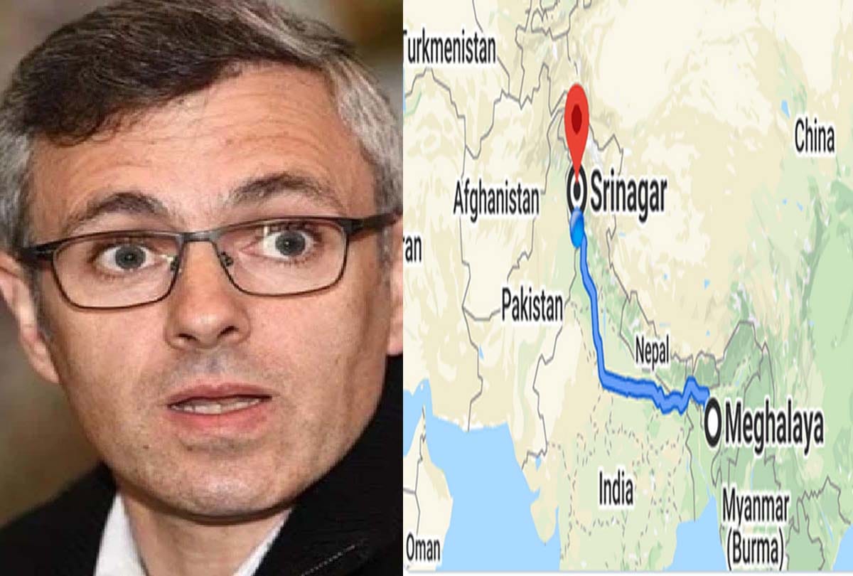 Omar Abdullah tweet Meghalaya kahan hai