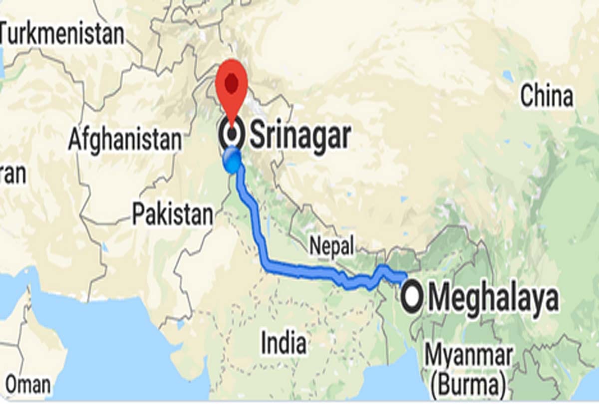 Omar Abdullah tweet Meghalaya kahan hai