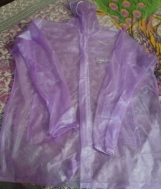 Raincoats were handed over to Anganwadi workers in lieu of PPE kits