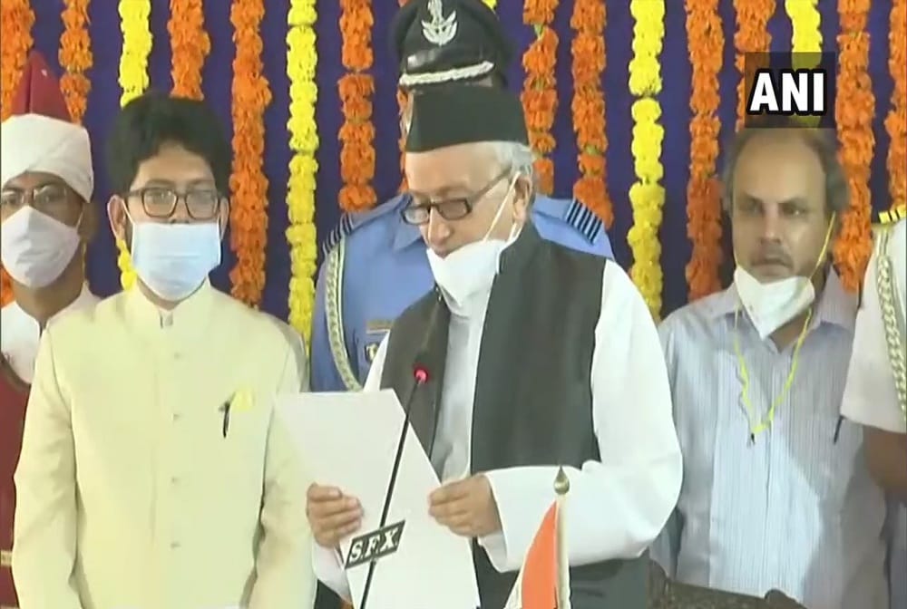 Bhagat Singh Koshyari takes oath as the new Governor of the Goa in Panaji 