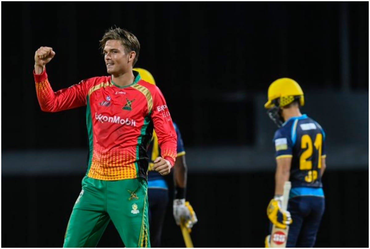 CPL 2020 Trinbago Knight Riders defeated Guyana Amazon Warriors by 4 wickets in first match