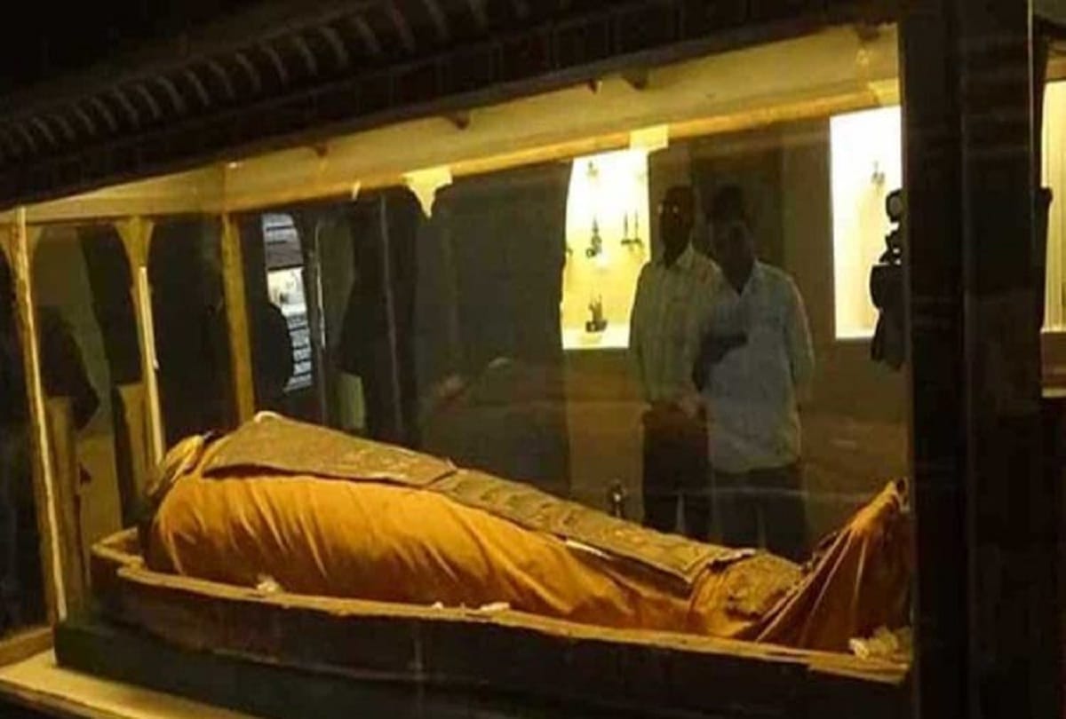 2400-year-old mummy in jaipur: Rain havoc in Jaipur the first time in 130 years, Mummy was put out of the showcase