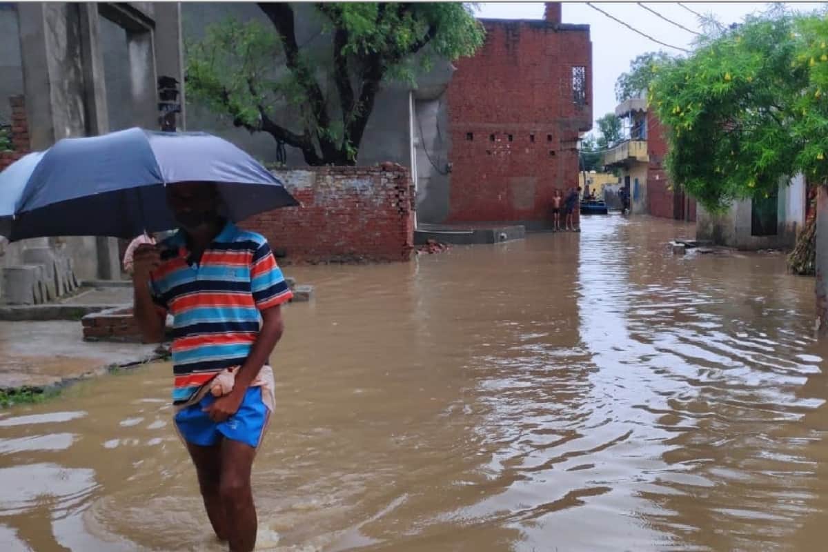 rain in Baghpat for several hours continuously, Life disturbed