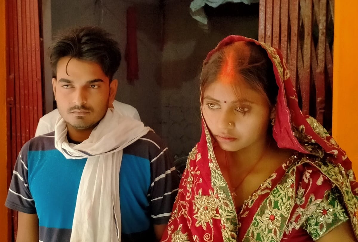 Couple marriage in Temple at Deoria