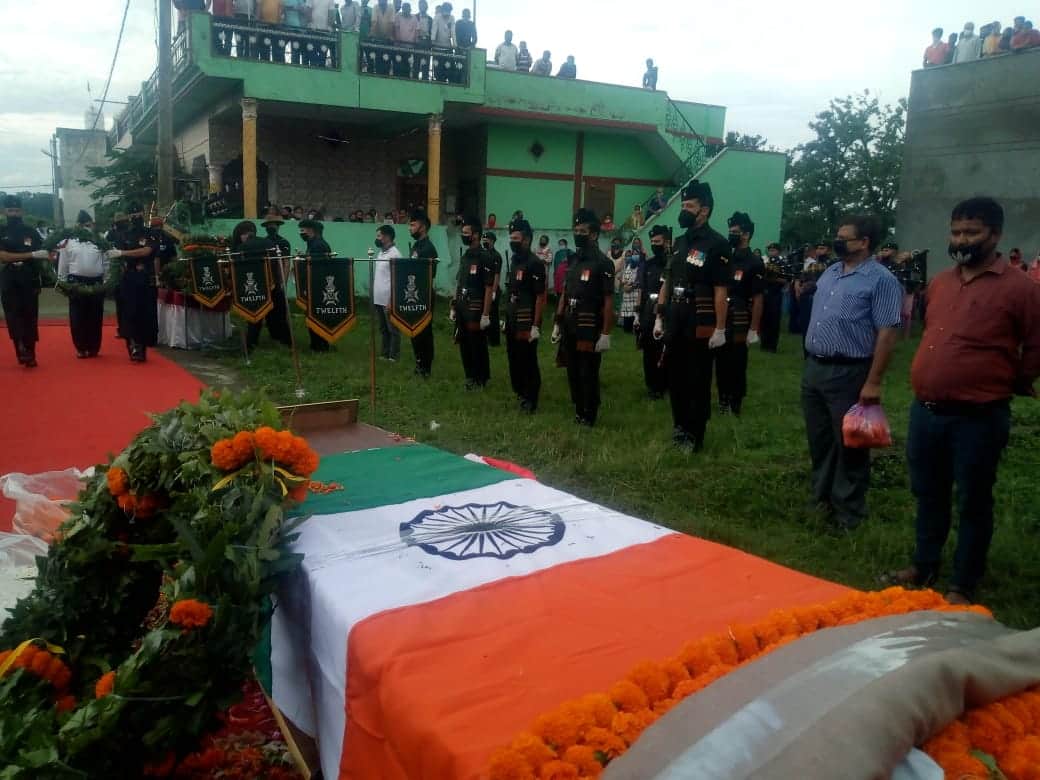 Uttarakhand Martyr Soldier Rajendra Singh negi Funeral Wife Emotional Talk