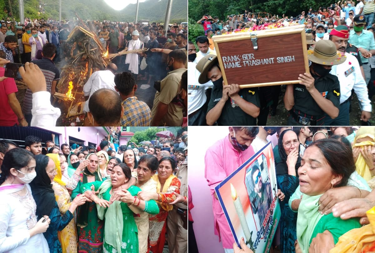 martyr prashant singh thakur cremation in sirmour himachal pradesh
