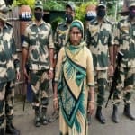 बांग्लादेशी महिला बीएसएफ के गिरफ्त में