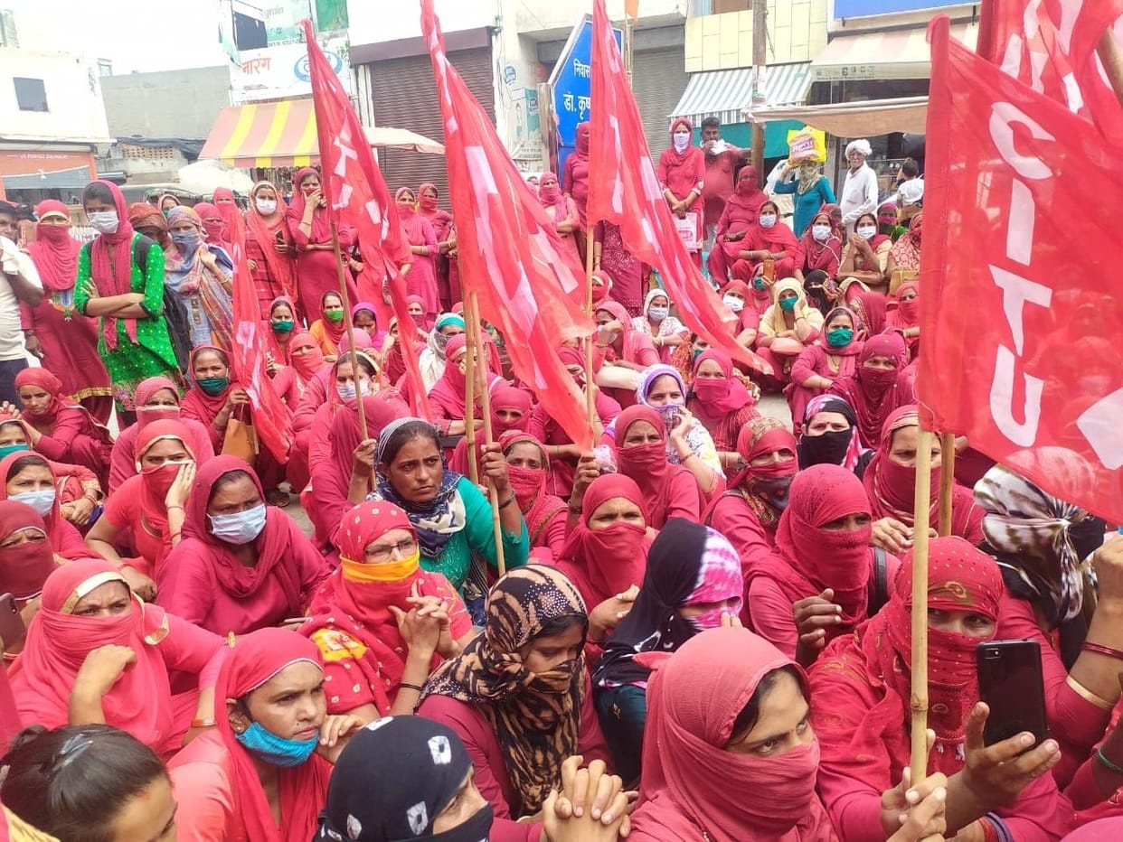 Asha workers protest outside MLA's residence, said