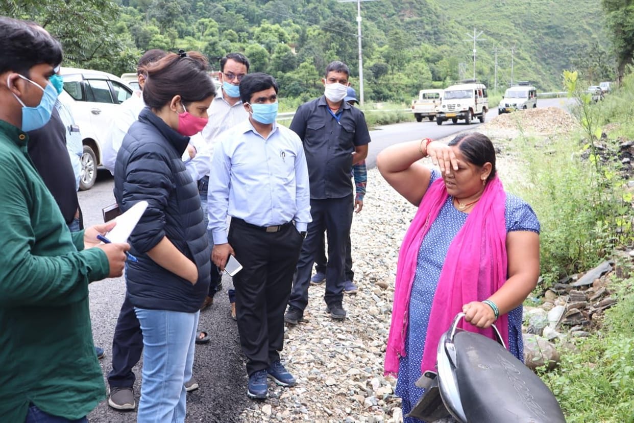 DM arrived to take stock of the damage caused by the disaster