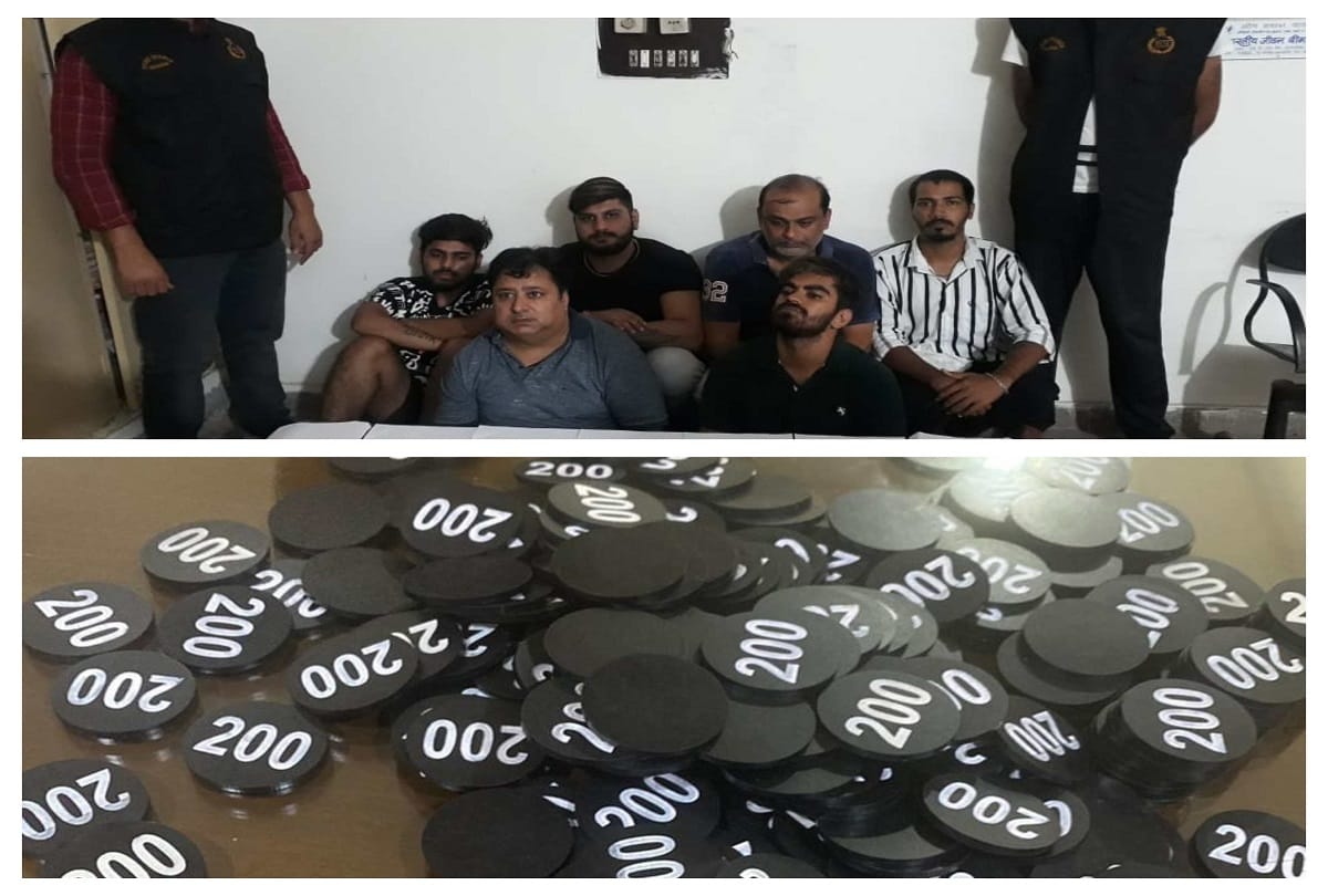 Faridabad police crime branch burst casino racket in nit 5 six arrested