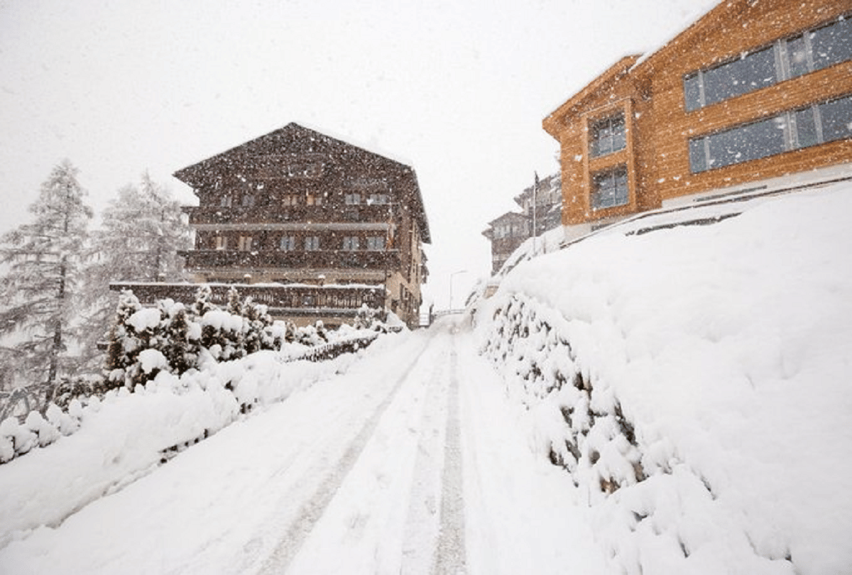 Switzerland chocolate rain in Olten Town after ventilation defect at factory