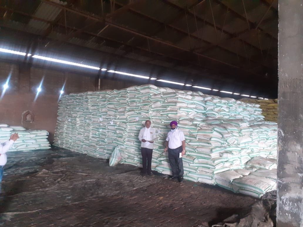 Hathras: Verification of stock kept in PCF warehouse