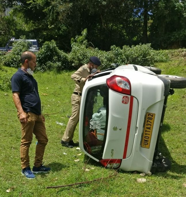 Accident in ranikhet