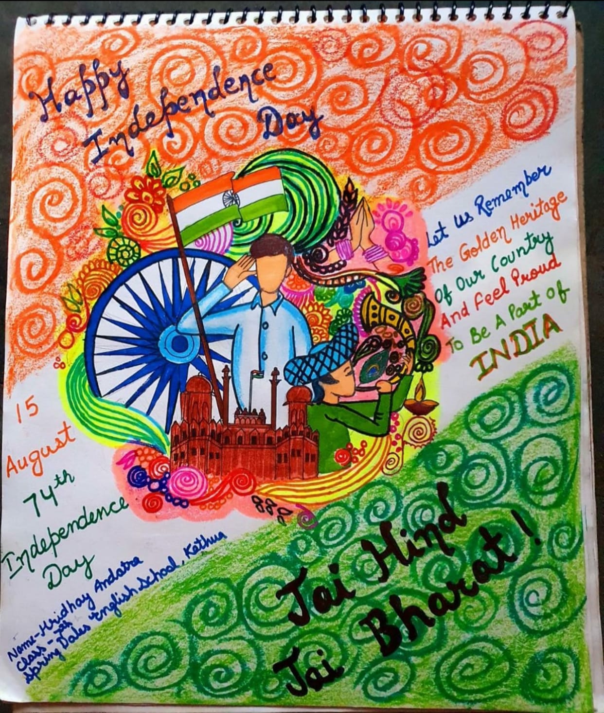 1087 students from 20 states including Moscow and Canada participated in online painting competition pathankot