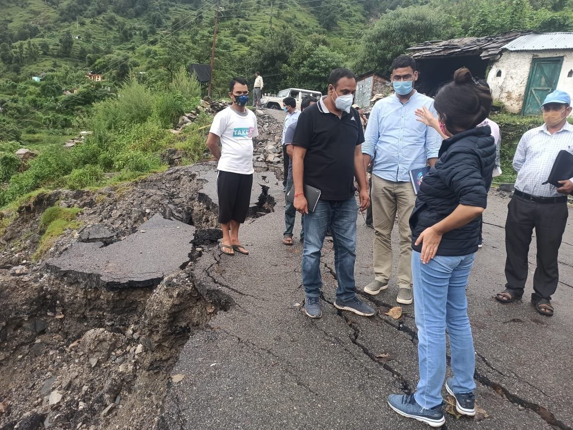 rainfall and landslides Tala and Paithani 91 families will be displaced