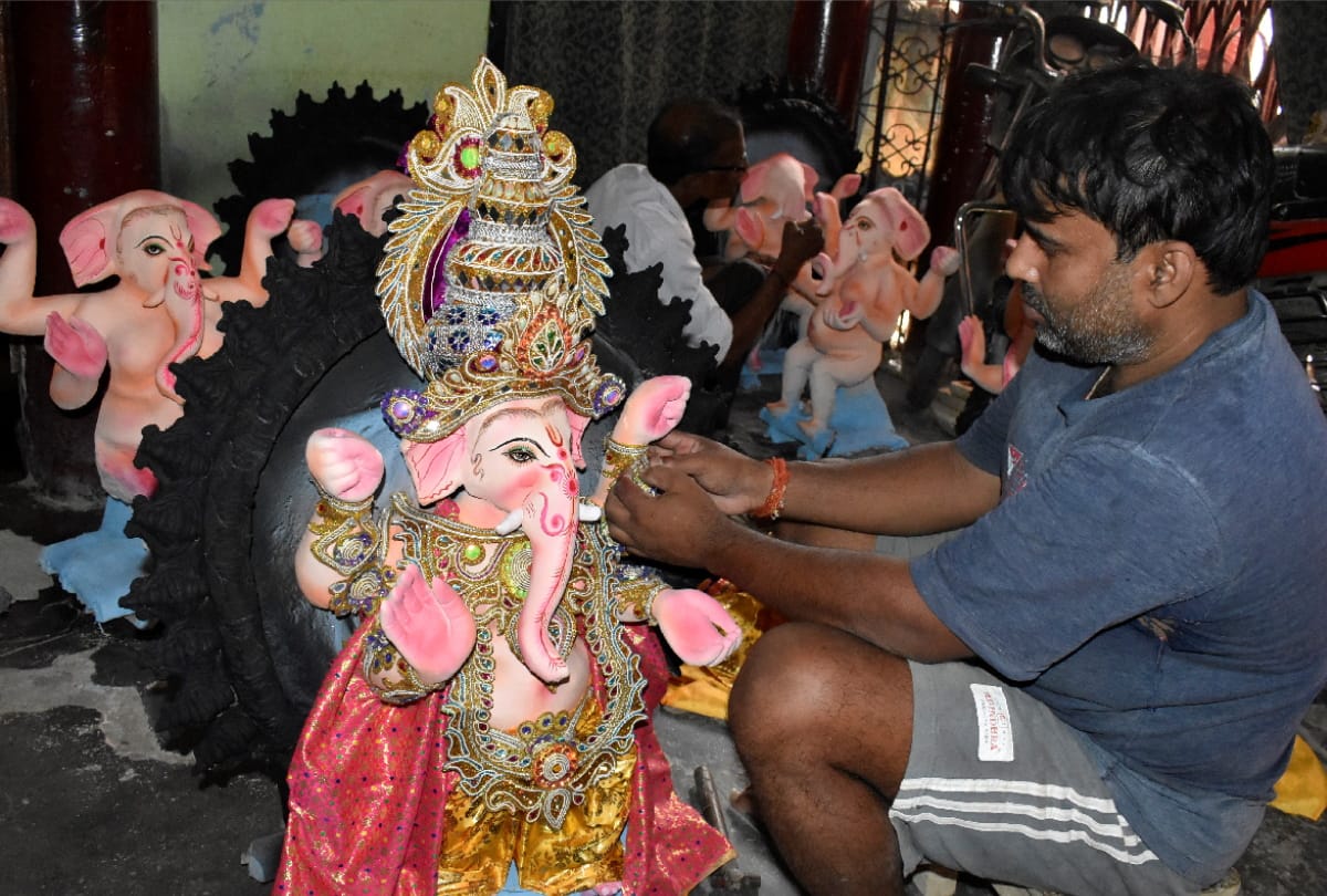Vinayaka Chaturthi 2021 celebration in gorakhpur