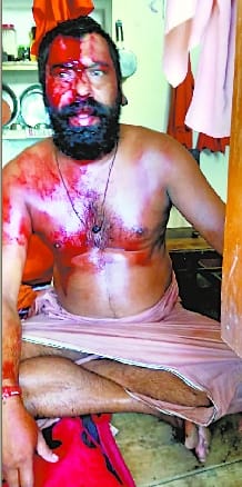 Priest attacked for occupation of temple land