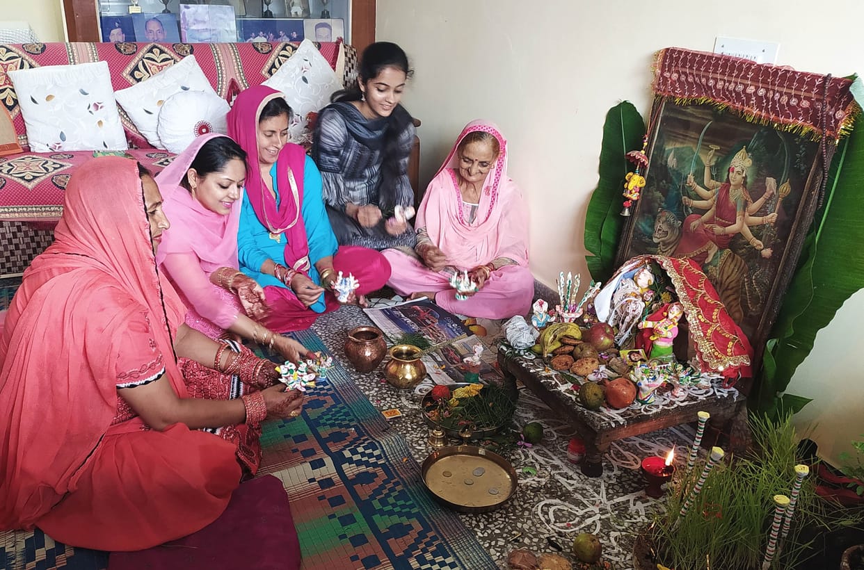Women kept Nirjala fast for unbroken marriage on Hartalika Teej