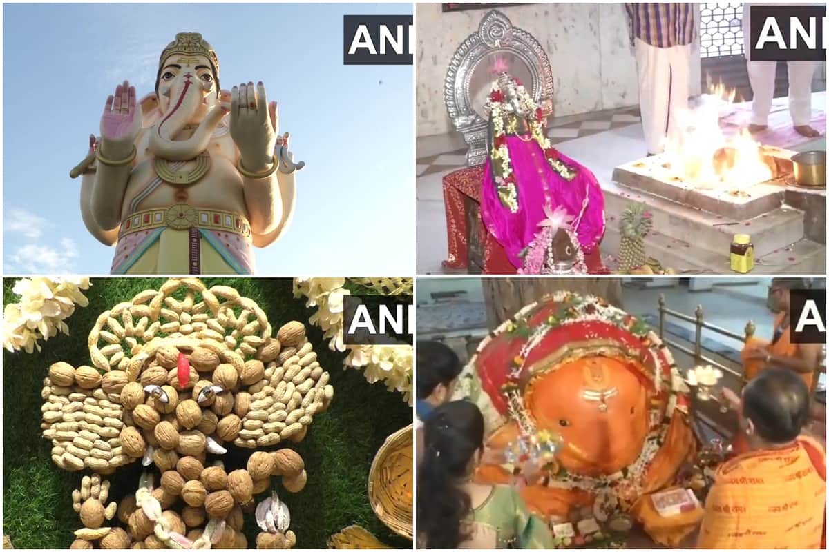 Ganesh chaturthi 2020 PM Narendra Modi aarti prayers offered to lord ganesha people brought bappa moreya at their home