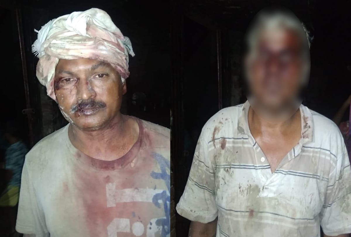 miscreants Attacked at home with a sharp weapon three man injured