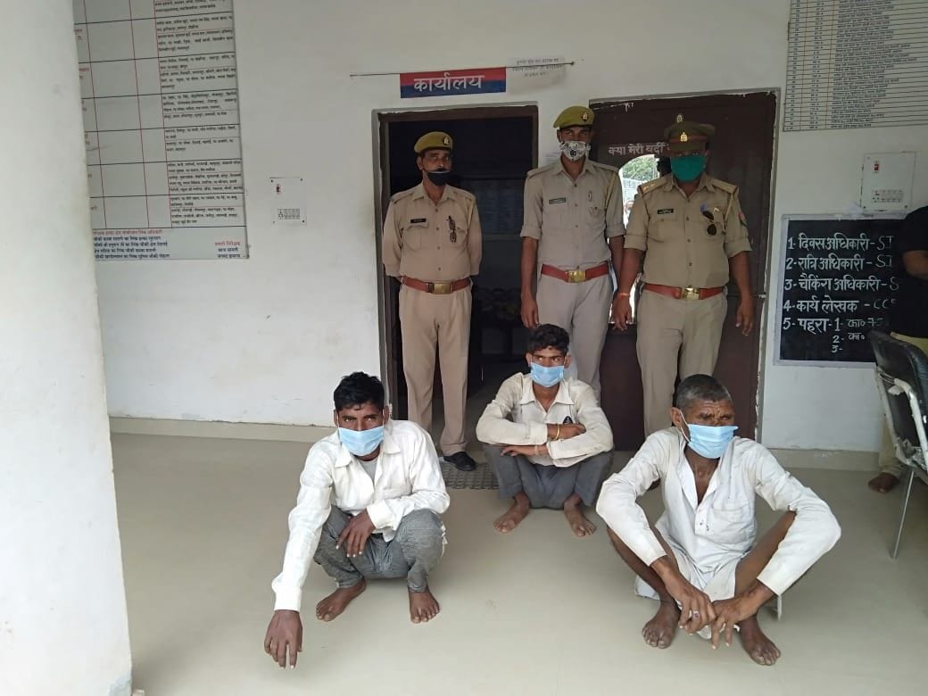three arrest for peacock death