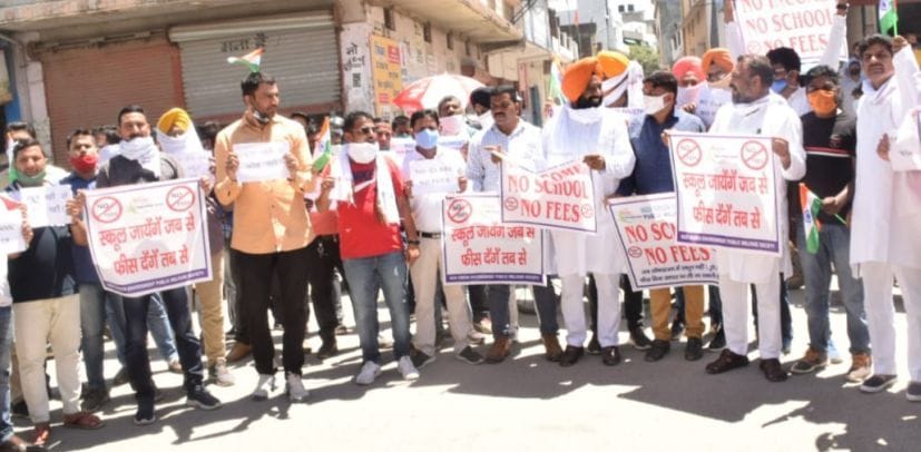 People took to the streets against private schools