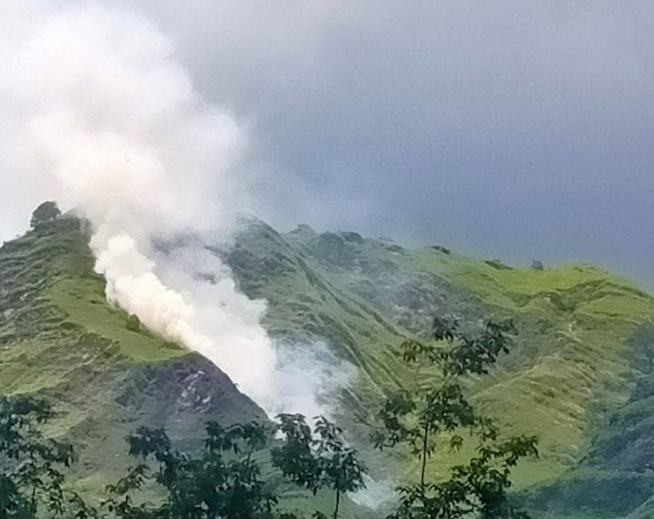 Smoke rose from the forests of Majia