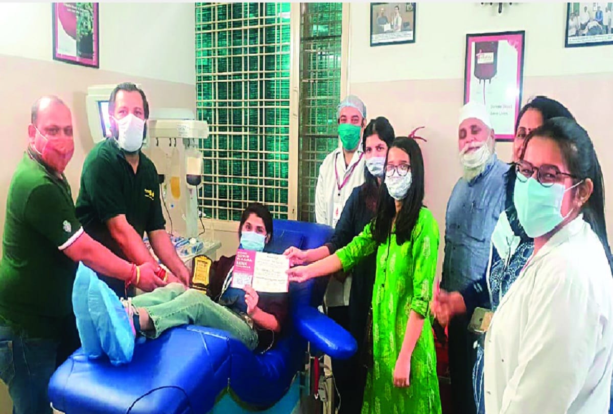 Shivani Kaushik became the first female plasma donor of the gurugram