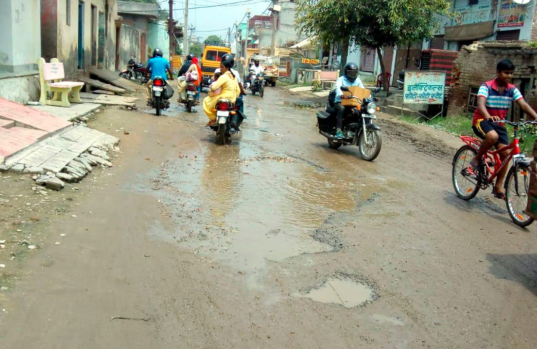 Now the Chandpur-Fina road is improving