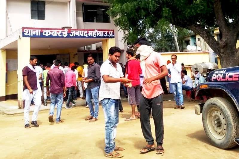 Villagers angry over making fake documents to grab temple in mahoba