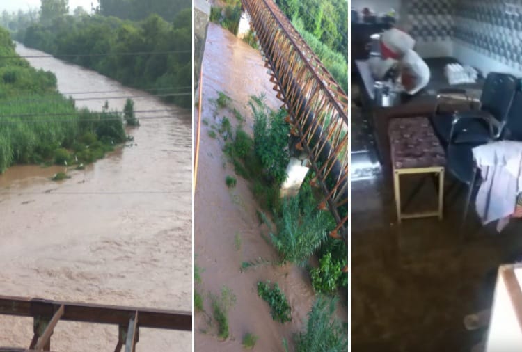 Channel Overflow Sudden in Chandigarh, water enters houses