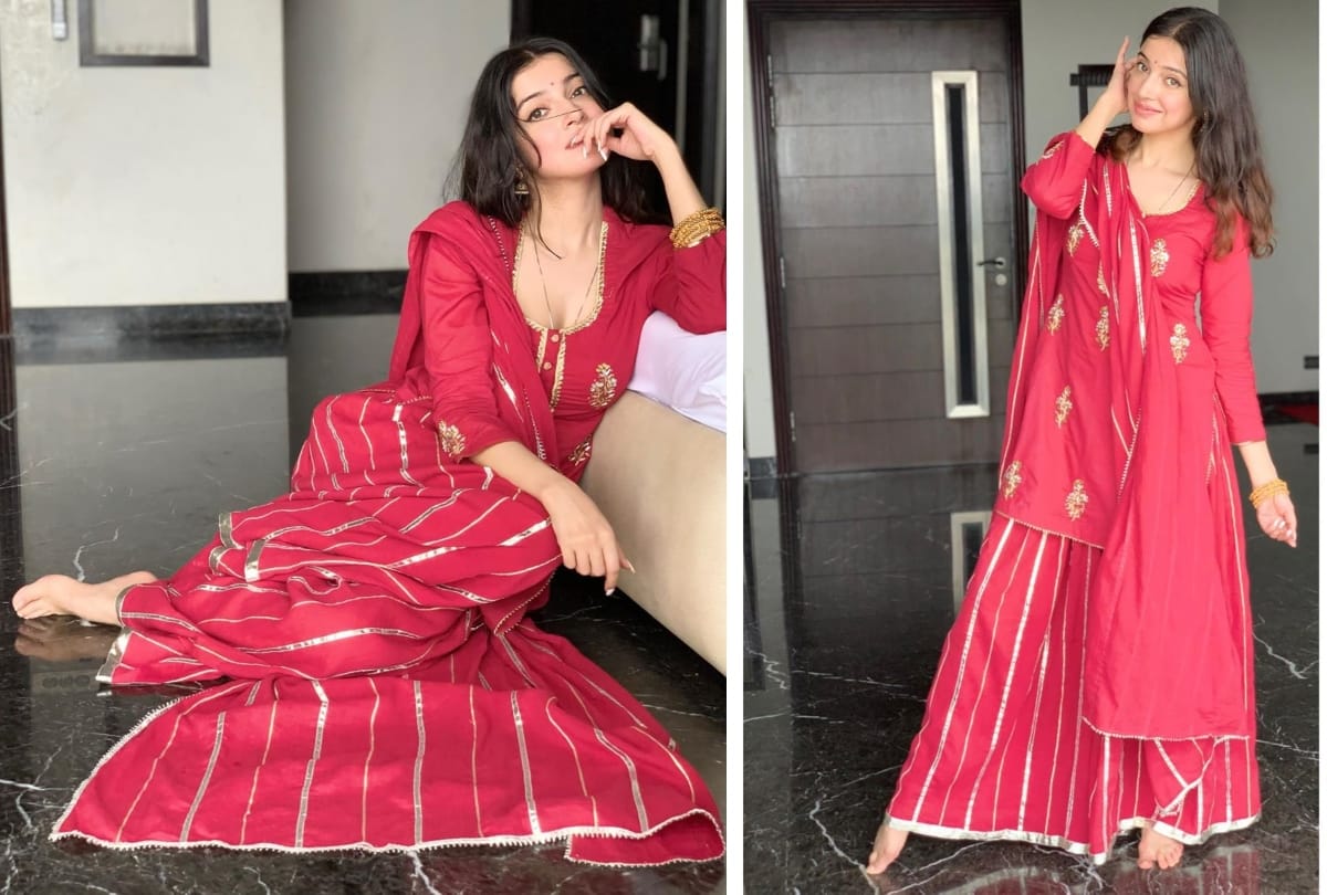 hina khan to divya khosla kumar krystal dsouza actress wear beautiful sharara in this festive season